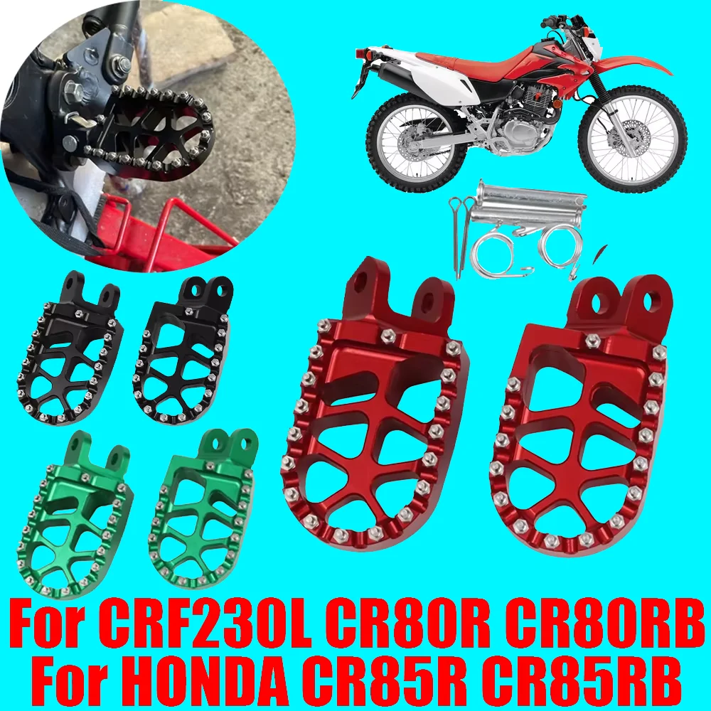 Für HONDA CRF230L CRF 230 L CR80R CR80RB CR85R CR85RB CR 80R 85R 85RB Motorradzubehör Fußrasten Fußpedale – Detail 1