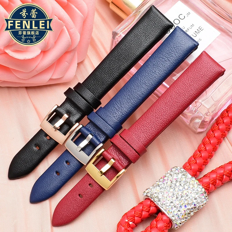 For S-warovski Fashion women's Genuine Leather Watch Strap 5158544 5158972 5295337 Waterproof Watch Band 12mm 14mm 16mm Bracelet