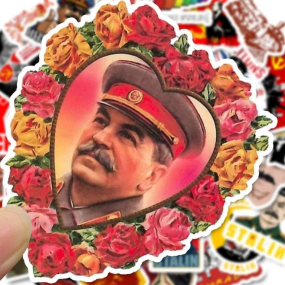50Pieces Russia Stalin USSR CCCP Mixed Art Retro Slogan Stickers for Phone Scrapbook Luggage Car Motorcycle Laptop Sticker Toys