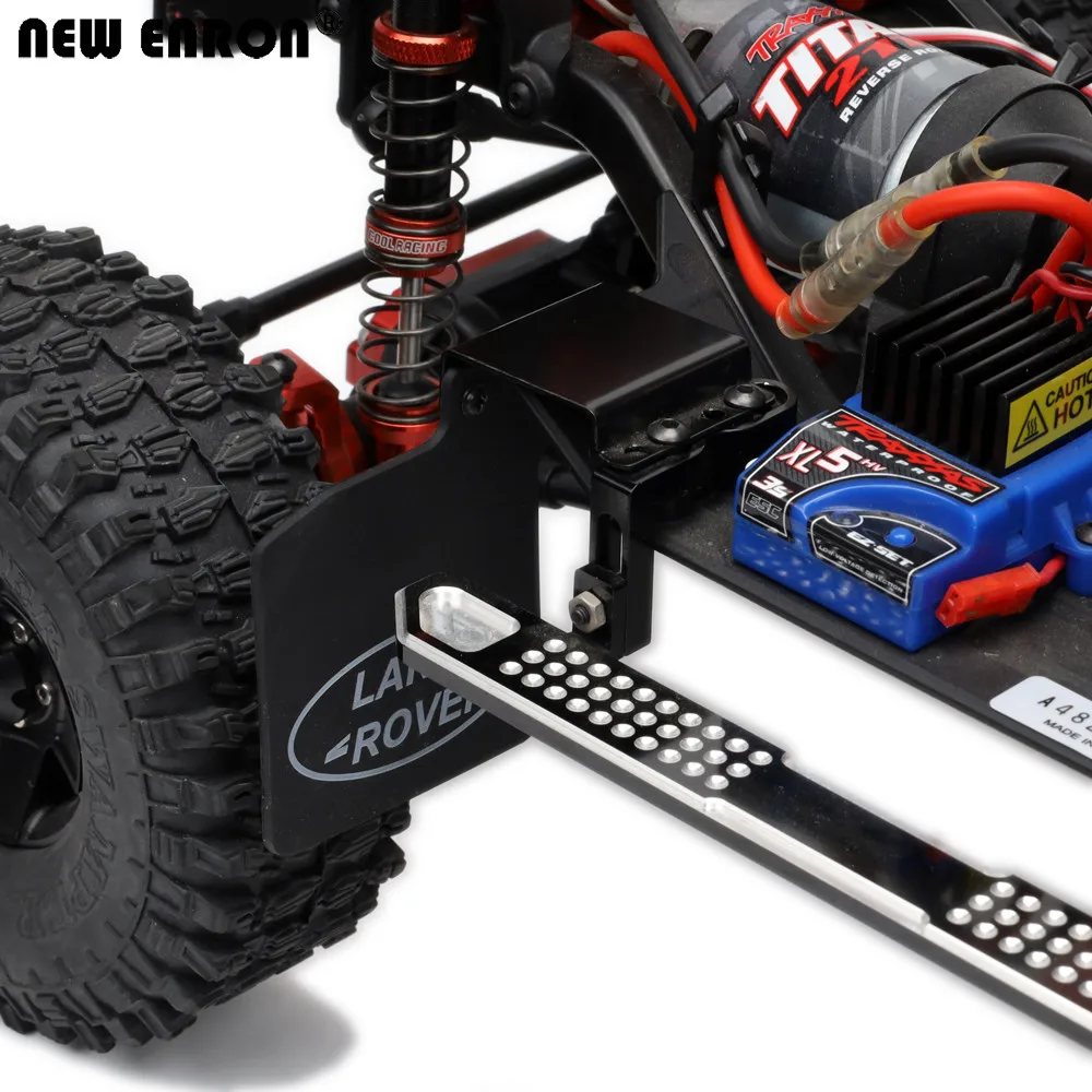 Mới ENRON Cao Su Khu Phố Trước & Sau Fender Chắn Bùn & Nhôm Bộ Cho RC Xe Bánh Xích Xe 1/10 Traxxas TRX4 Sơn Mô Hình Chuyên Dụng Tamiya D110