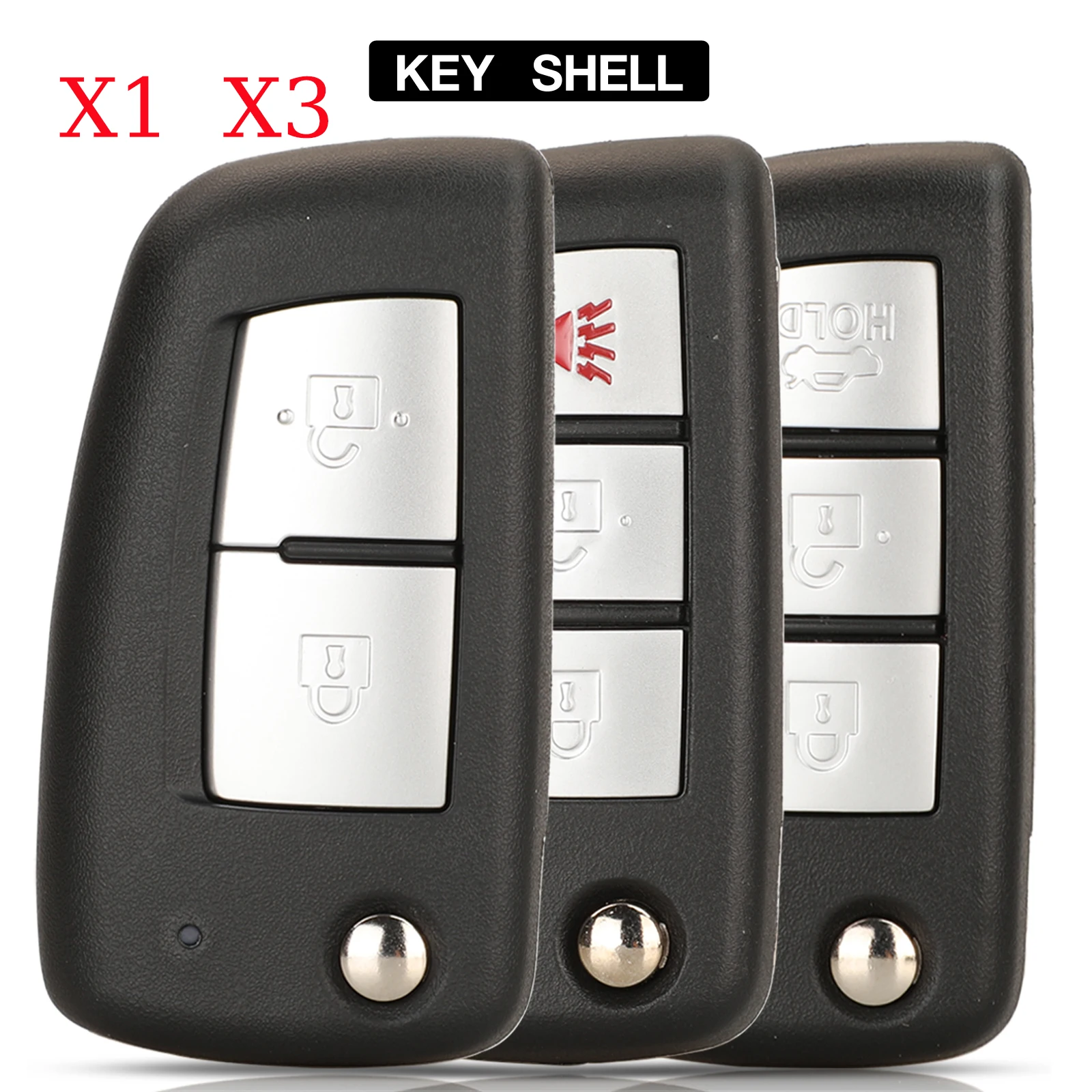 

jingyuqin X1 X3 Remote Car Key Shell Cover Case For Nissan Juke F15 F16 X-Trail (T32) Qashqai (J11E/J11R) Pulsar (C13M)
