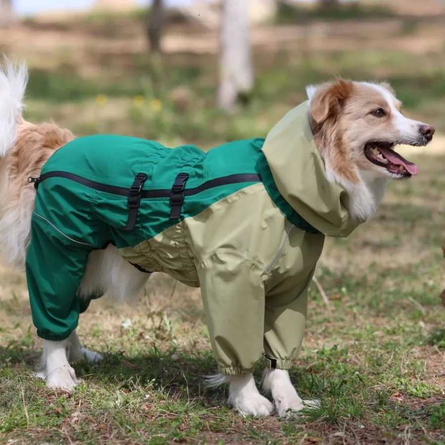 

Custom Four-Legged Dog Raincoat From Factory Waterproof Windproof For Four Seasons XS Size Classic Style For Winter New Year's