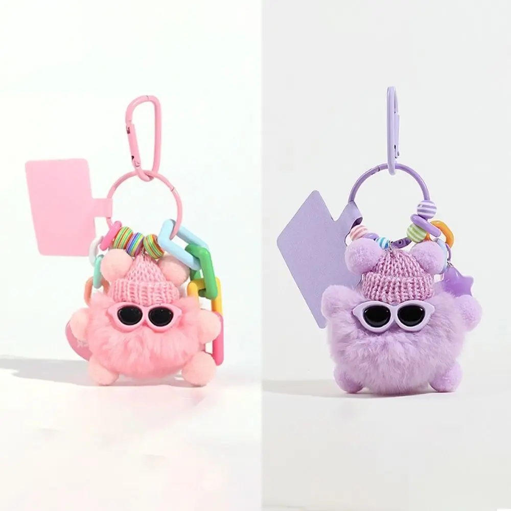 Gifts Lovers Elf Rex Rabbit Hair Pendant Diy Kawaii Plush Bag Decoration Fashion Couples Keychain