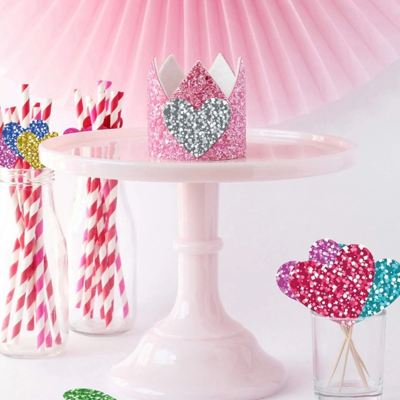 D0UA 5000PCS Dấu dính trái tim/ngôi sao đầy màu sắc