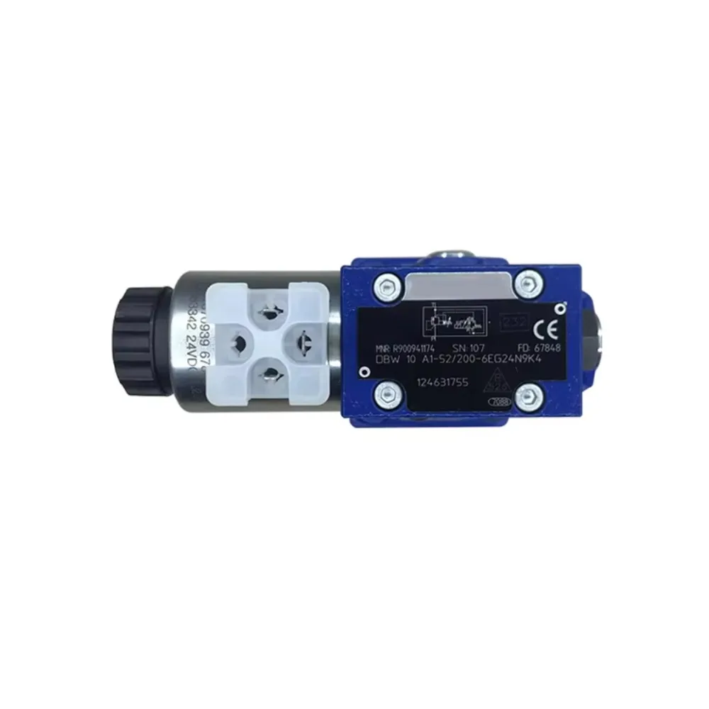 DBW10A1-5X/200-6EG24N9K4 Size 10 Pilot Operated Relief Valve 24V DC for Hydraulic System Pressure Control