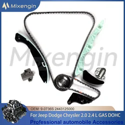 Engine Parts Timing Chain Kit For Jeep Compass Dodge Caliber Chrysler Sebring 2.0L 2.4L GAS DOHC 9-0736S 2443125000 2007-2018