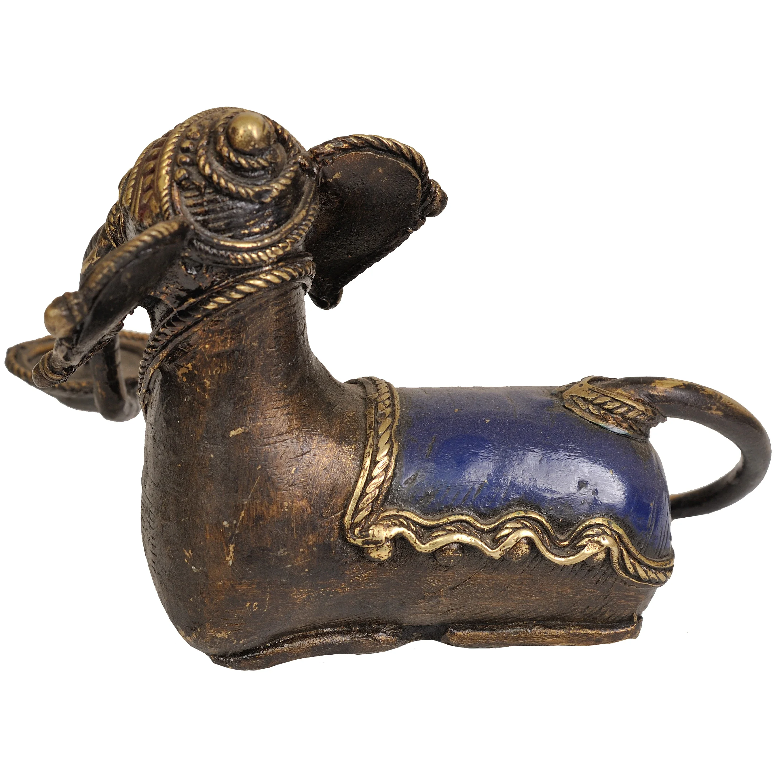Handcrafted 6-inch Brass Elephant Candle Holder for Home Decor