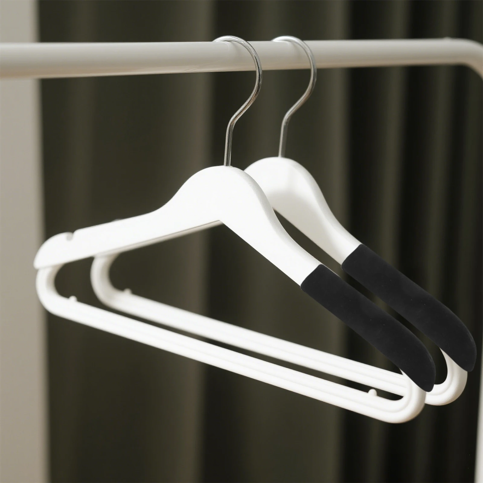 

10 pcs Flocking Forms Coat Non-Skid Garment Shaper Forms Hanger Shoulder Pads Flocked Hanger Shoulder Pads For