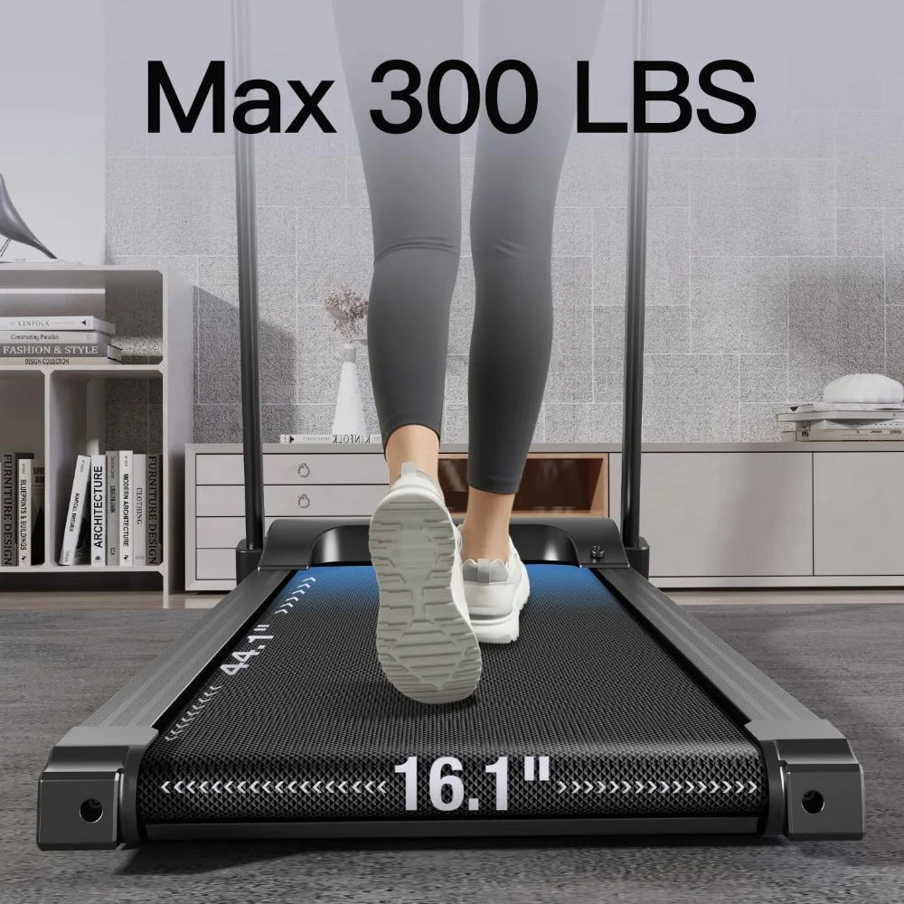 U50 gray inclined treadmill, low noise, maximum speed of 8.7 miles per hour, Bluetooth connection application, treadmill