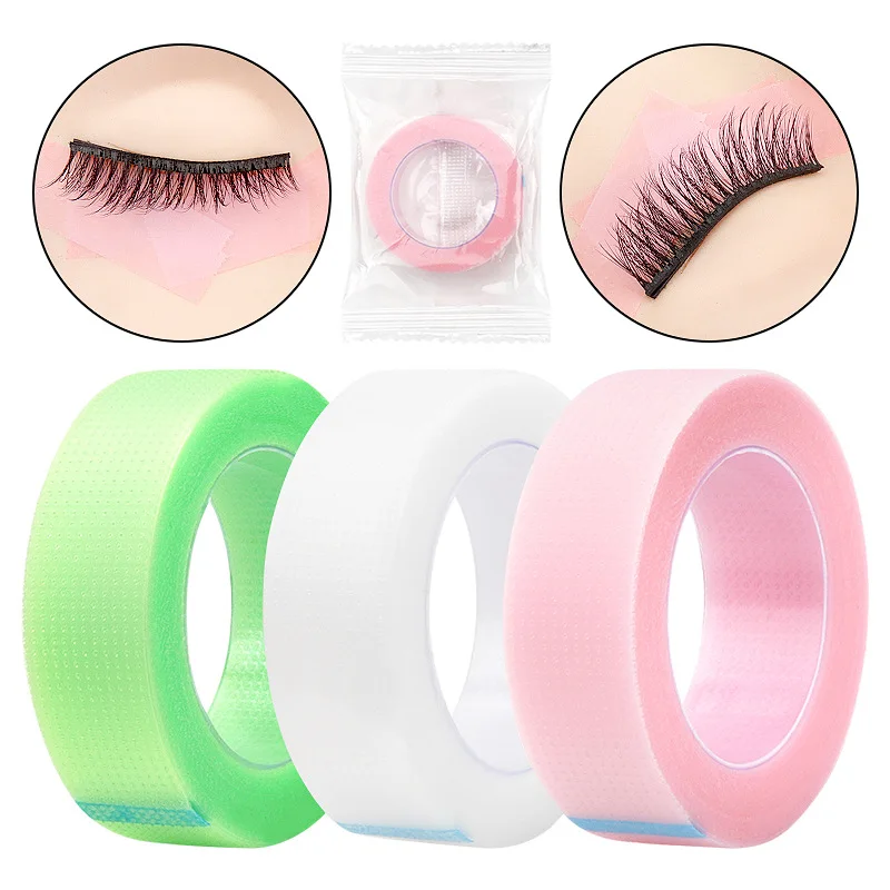 2 Rolls Isolation Lashes PE Tape Eyelash Extension Under Eye Pad Tape Grafting False Eyelash Tape Adhesive Makeup Tools