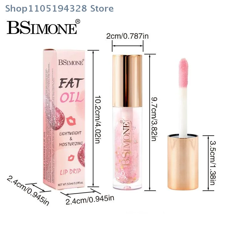 [MP] 5.5 ml Transparante Crystal Jelly Lipgloss Glanzende Heldere Spiegel Hydraterende Lippenbalsem Glitter Vloeibare Lipstick Lip olie Lip Tint