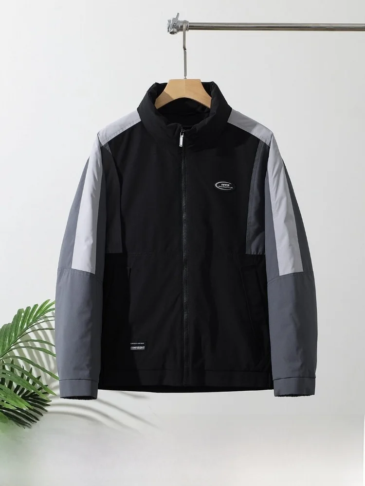 

Waterproof Men's down Jaet 90 Du down Filling 3D Color Blo Winter Warm Coat Casual Sle Regular Fit Zipper Closure