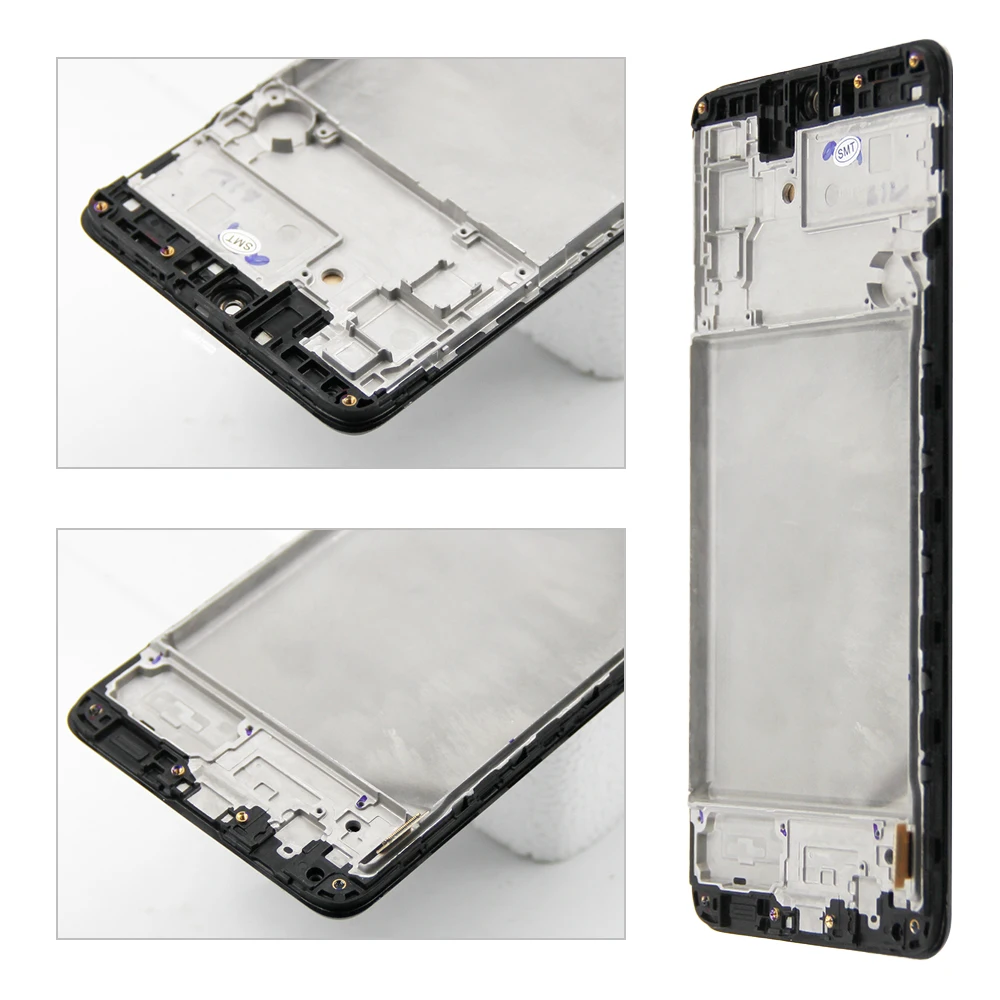 M51 Display Screen with Frame, for Samsung Galaxy M51 M515 M515F Lcd Display Touch Screen Digitizer Replacement for Samsung M51