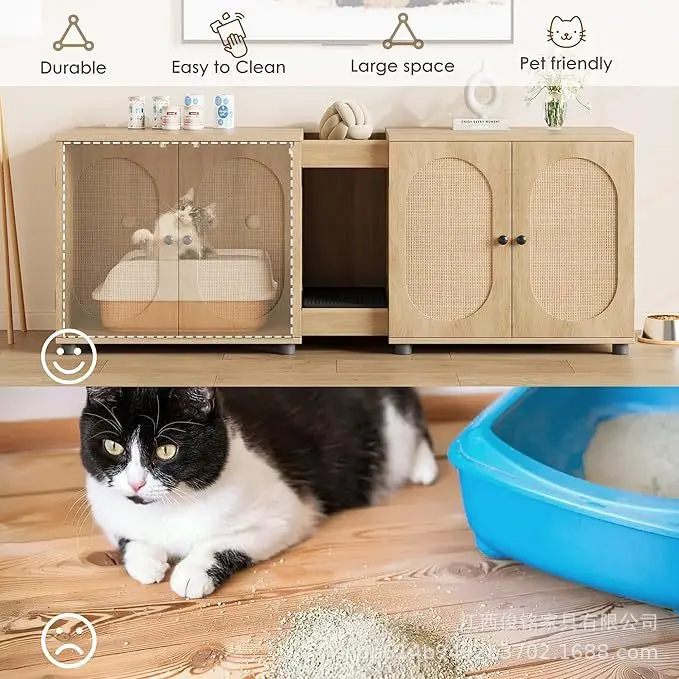 Panel furniture Cat litter Pet cabinet Pet cabinet