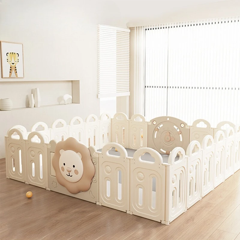 Barandilla de valla de juego para niños, valla para bebés, valla para gatear para niños pequeños