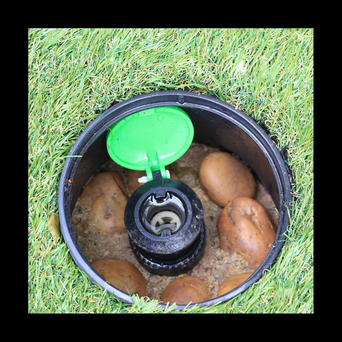 [CNIM] 2X 6in Garden Lawn Underground Valve Box Cap Sprinkler Watering Valve Cover Lid