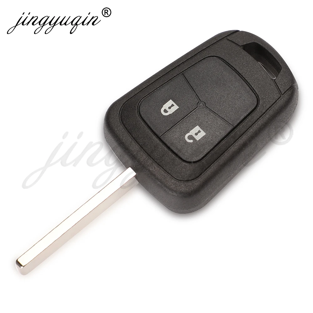 jingyuqin 10pcs/lot Remote Car Key Shell for Chevrolet Camaro Sonic Cruze Malibu Volt Spark 2/3 Button Fob Case Replacement