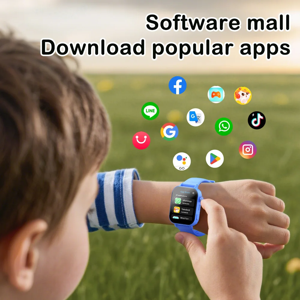 Wonlex KT36 4G Smart Watch Kids GPS WiFi Location Tracker SOS Alert Video Call Google Play Store Sport Children Smart Watch 2025
