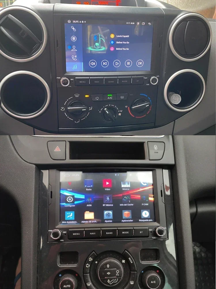 Carplay DSP Android 14.0 8G 256GB Auto Speler GPS autoradio autoradio Voor PEUGEOT 3008 5008 Partner CITROEN Berlingo 2010-2016 - afbeelding 2