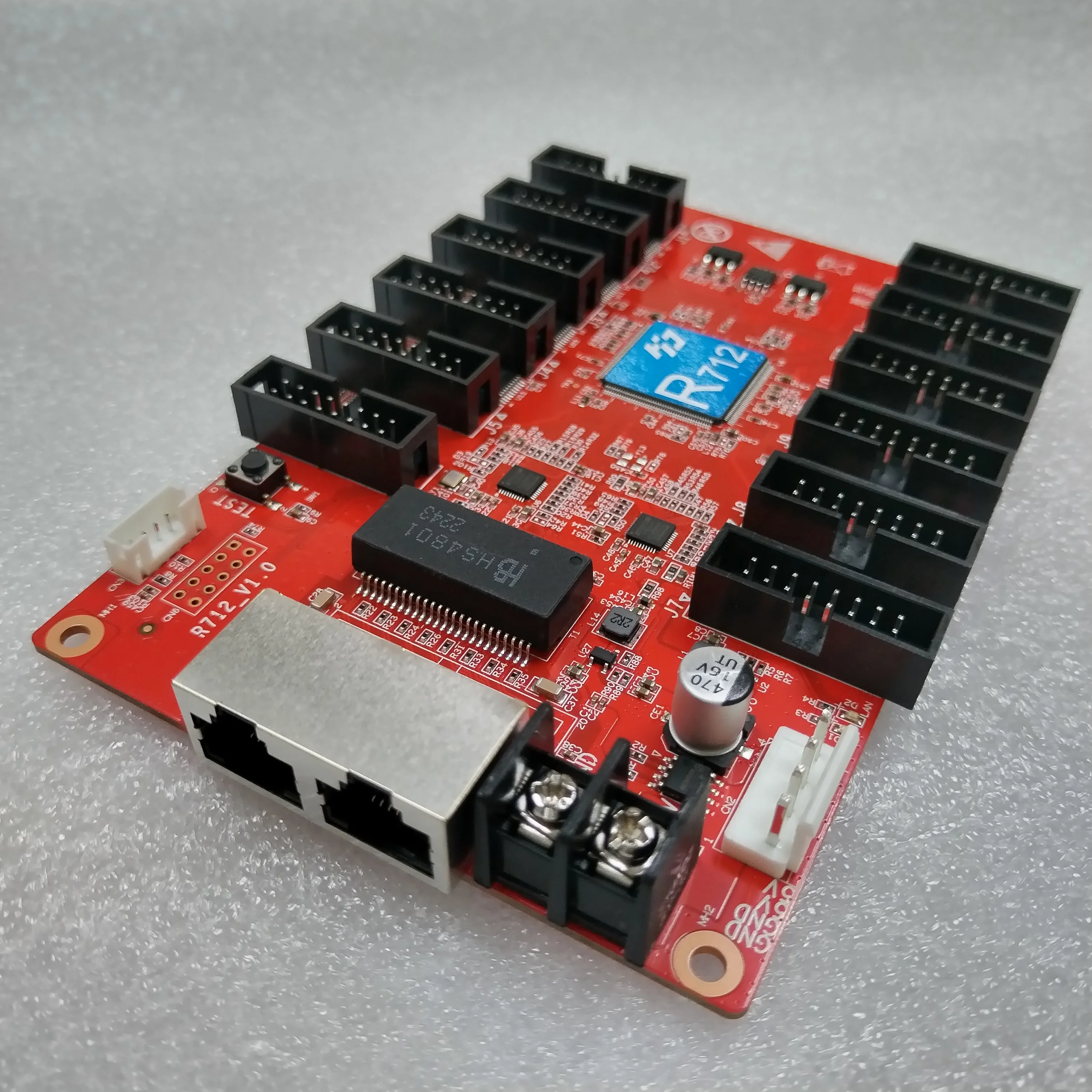 Full Color LED Display Recebendo Cartão R712 Trabalho Para Interior E Exterior LED Display Painéis De Vídeo Controlador Faixa 128x1024