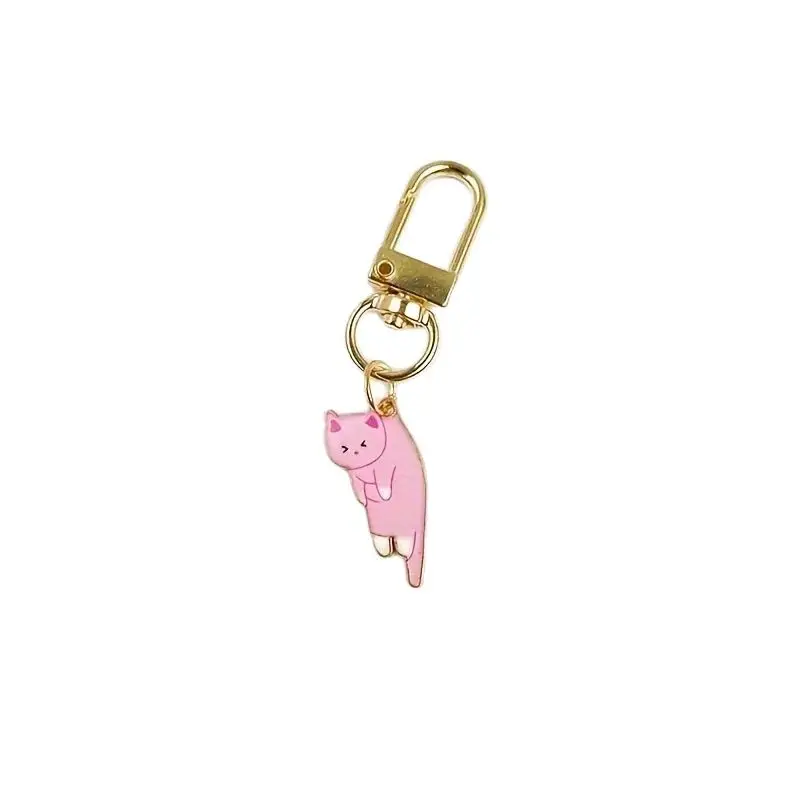 6-teiliger süßer Kätzchen-Schlüsselanhänger, Paar-Geschenk und Katzen-Charm, Schlüsselanhänger, Modeschmuck für Tierliebhaber, Autotasche, Hängezubehör, Neu – Detail 4