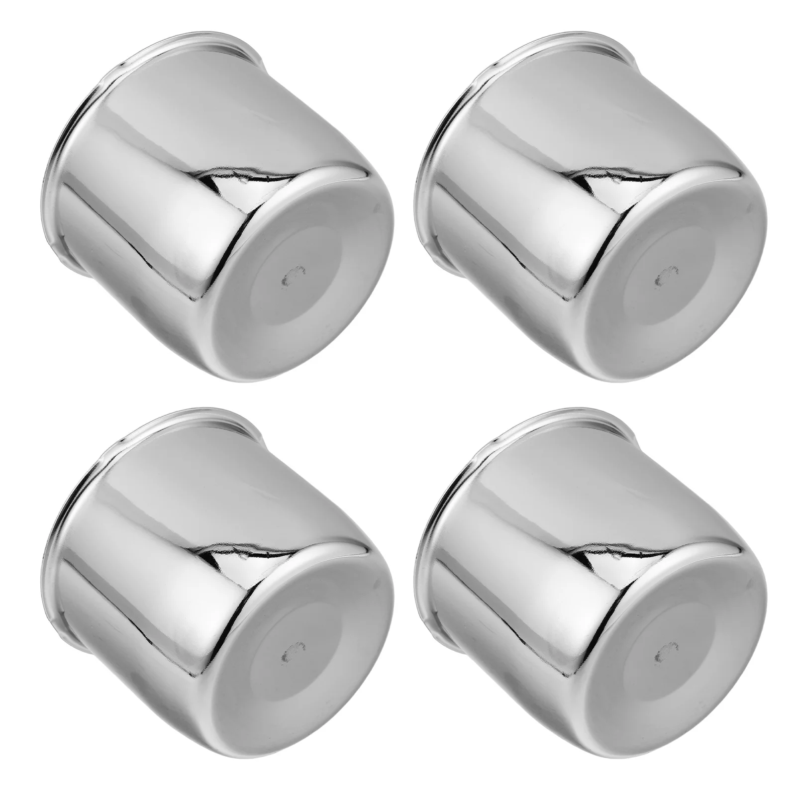 

4pcs Metal Hub Dust Covers 108Mm Install For Steel Rim Modification Utility Trailer Parts Dust Cap For Trailer Axle
