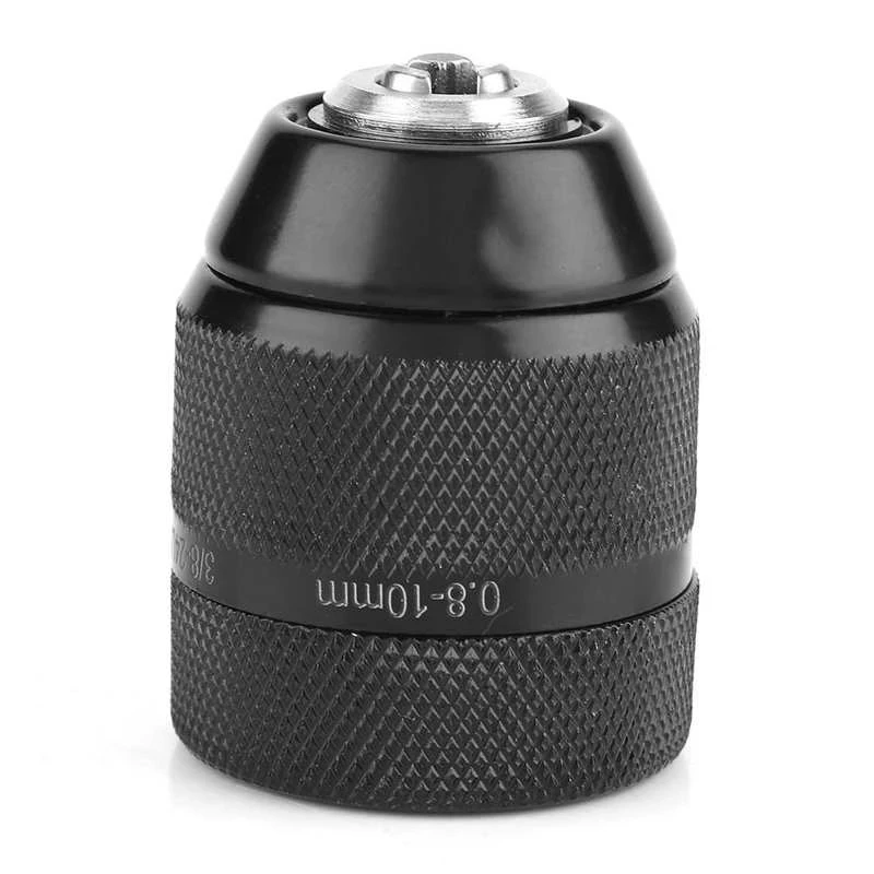 Imagem -03 - Mandril de Broca Keyless para Broca Elétrica de Mão Thread 0.8 Mm10 mm Função de Bloqueio Metal Novo 1pc