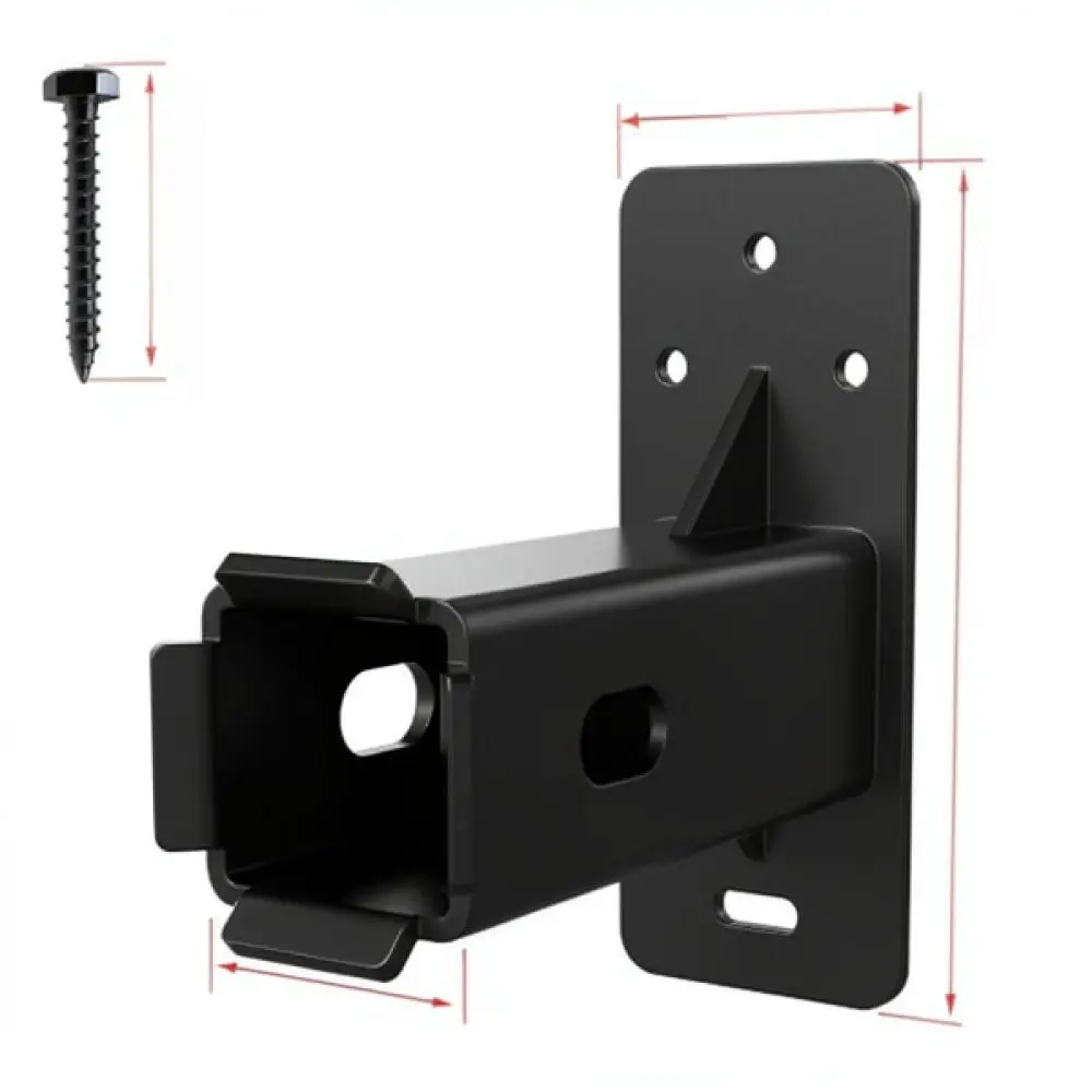Carbon Steel Wall Mounted Bike Rack Garage Storage Hanger For 2 Inch Receiver Hitch Efficient Space Saving Holder
