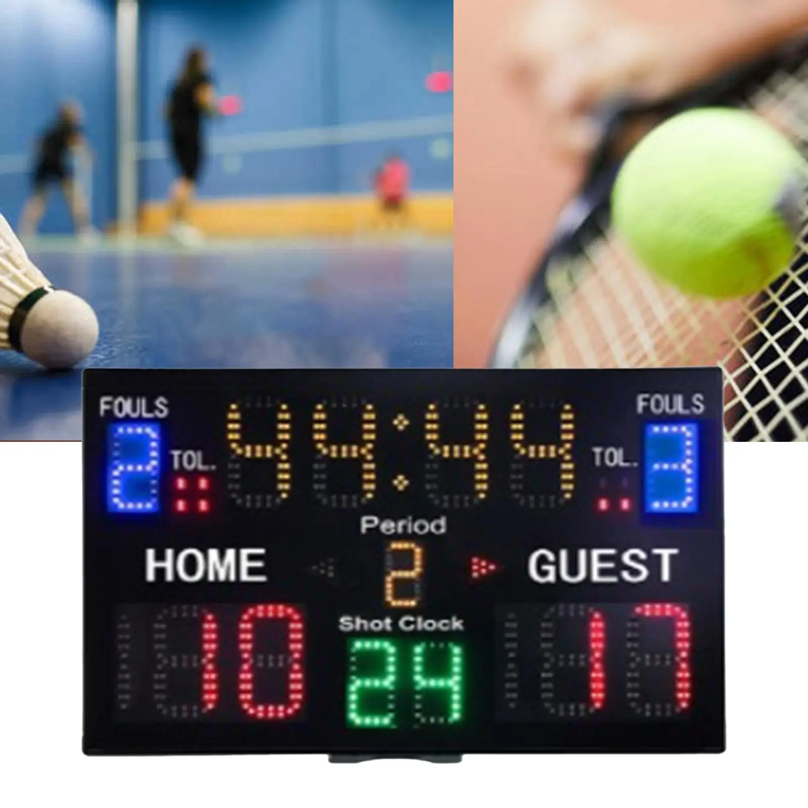 15 Digit Electronic Scoreboard LED Digital Portable Electric Scorekeeper Basketball Volleyball Sports Scoreboard