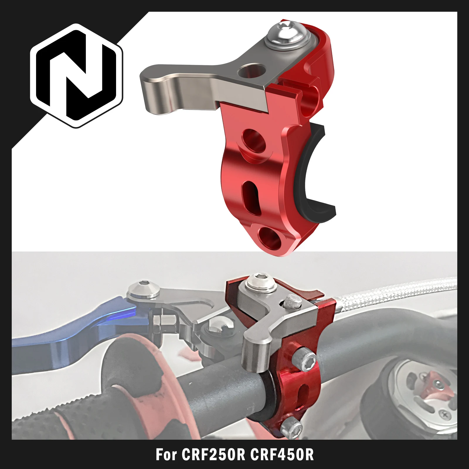

NICECNC For Honda CR125R CR250R CRF250R CRF450R CR 80R 85R 80RB CRF 250X 450X XR650L XR650R Rotating Bar Clamp Hot Start Lever