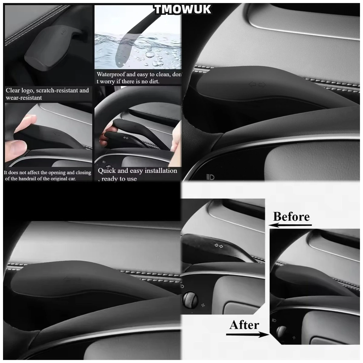 

Trendy Steering Lever Cover For Tesla Model Y Juniper 2025 Gear Shift - Interior Add - On