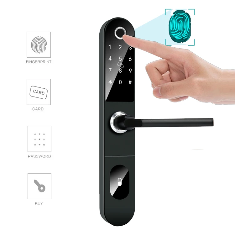 

Easloc Europe design Safe Keyless Wifi BLE Electronic Digital Fingerprint Smart Door Lock