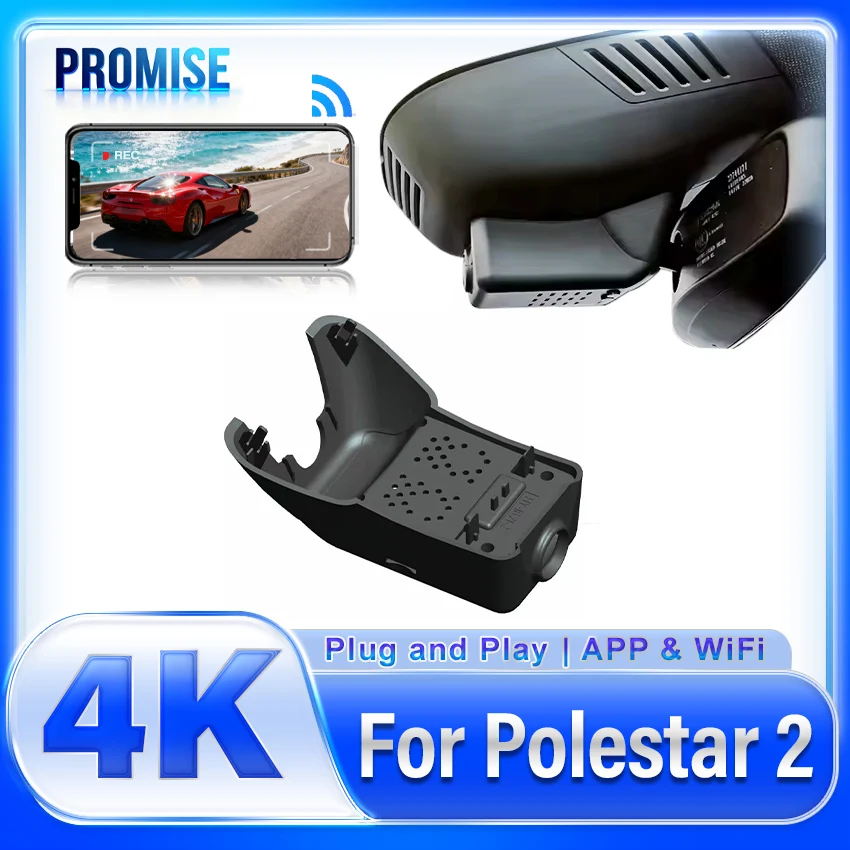

Новый! Автомобильный видеорегистратор Plug and play, видеорегистратор, оригинальный видеорегистратор для Volvo Polestar 2 2020-2025 UHD 4K DashCam для Polestar 2