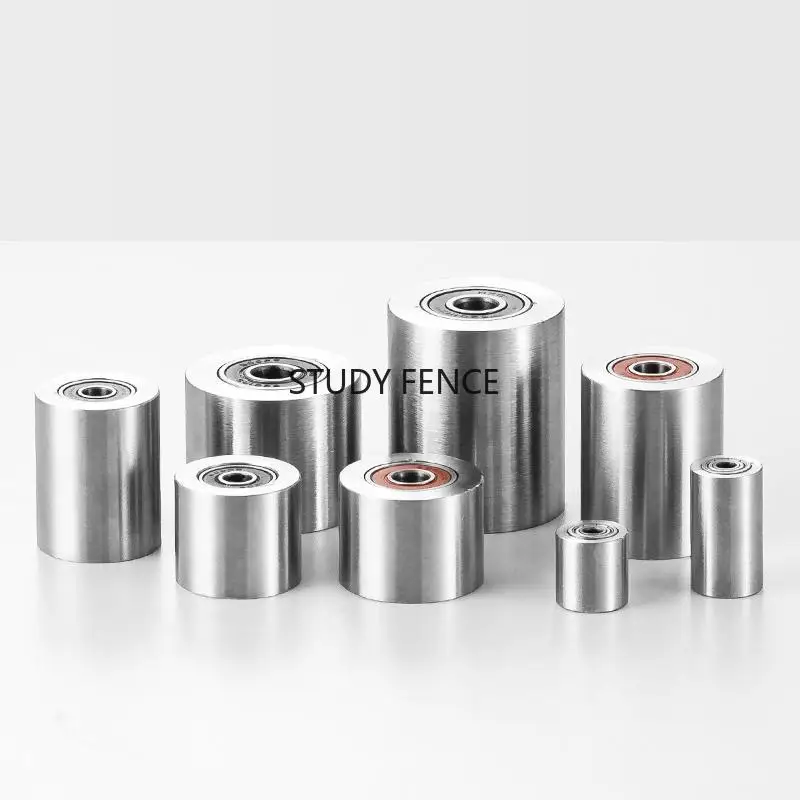 1pc 201/304 Stainless Steel Pulley, Guided Fixed Pulley, Household Hardware Accessories, Mobile Support Equipment Flat Roller