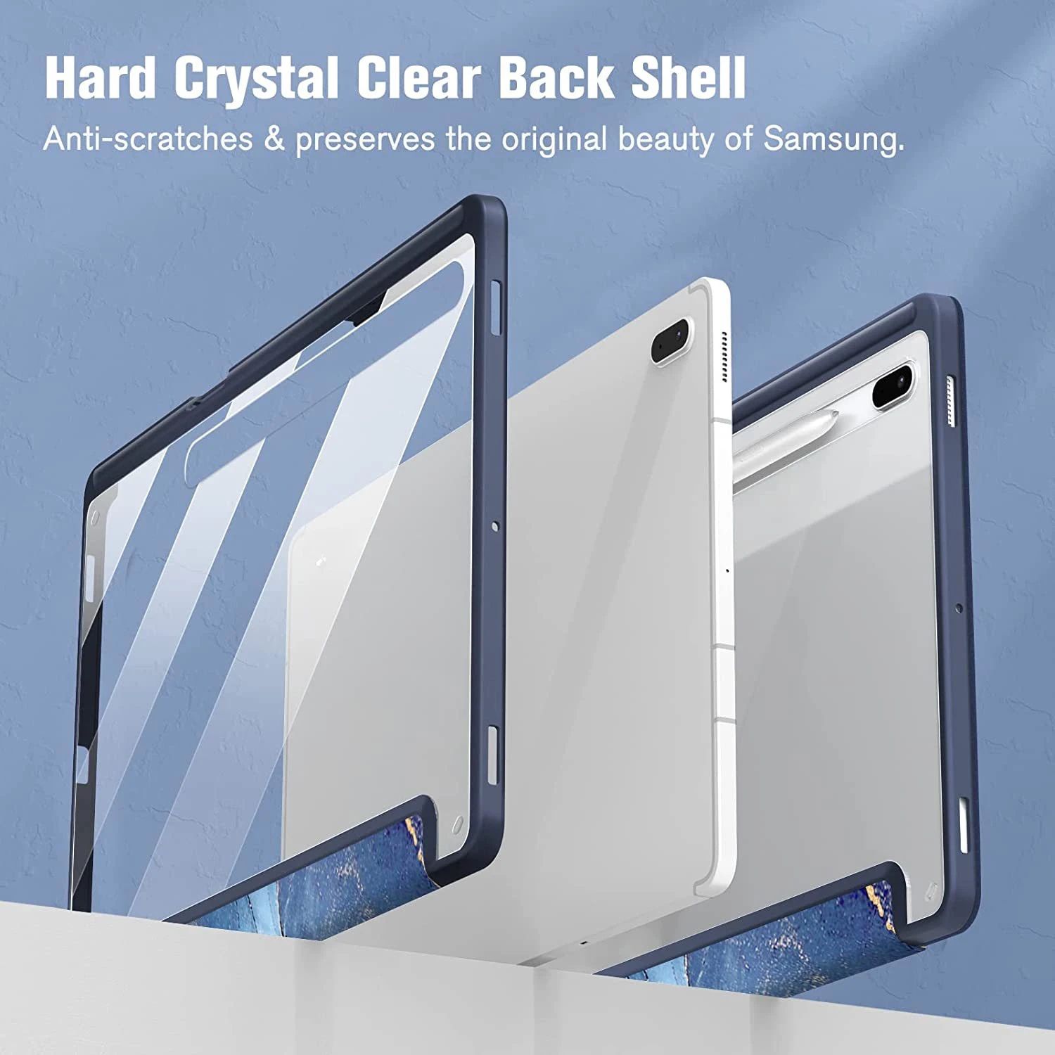 Für Samsung Galaxy Tab S11 S10 FE Plus S9 Hülle Acryl Dreifach Faltbarer Ständer Stifthalter Stoßfeste Tablet-Schutzhülle – Detail 8
