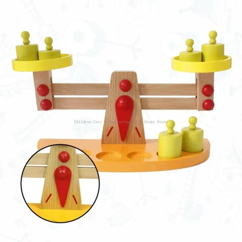 バランススケールおもちゃ幼児の脳発達木製バランスおもちゃ体重認知おもちゃ就学前アクティビティセンターギフト用