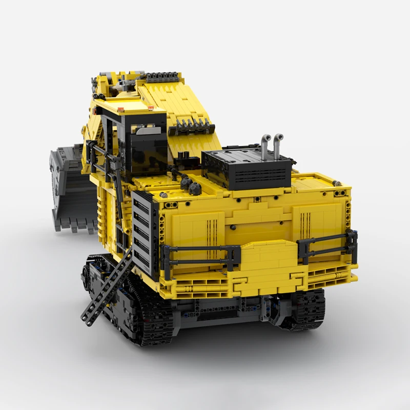 MOC Compact Excavator Engineering Vehicle Building Blocks Set Construction Machinery Model Assembly Adult Hobby Gift