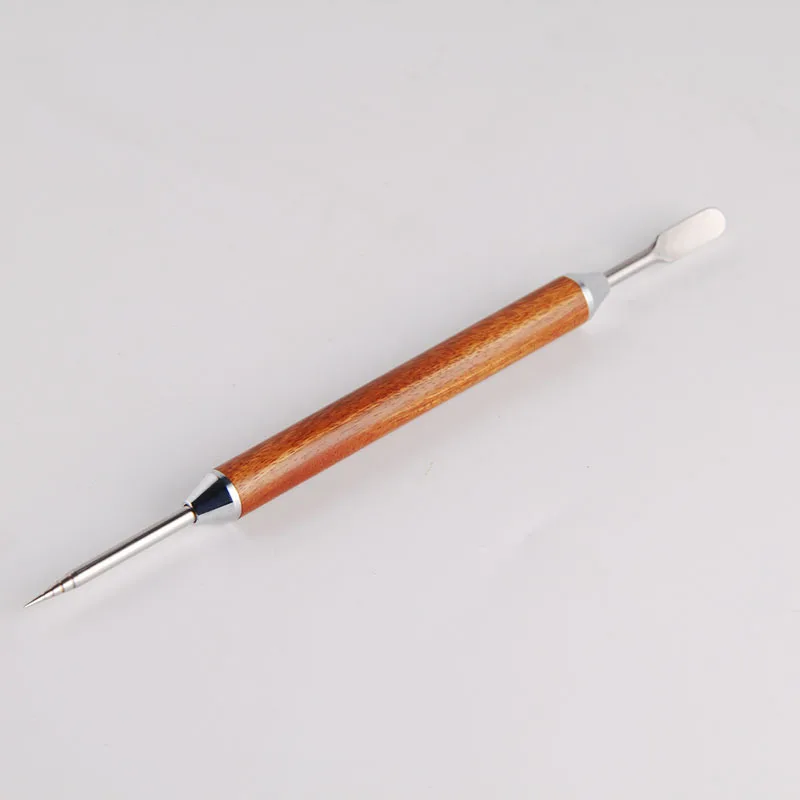 Coffee Pear Flower Wood handle Pull flower needle cappuccino latte Coffee Art Deco pen Fancy coffee tool