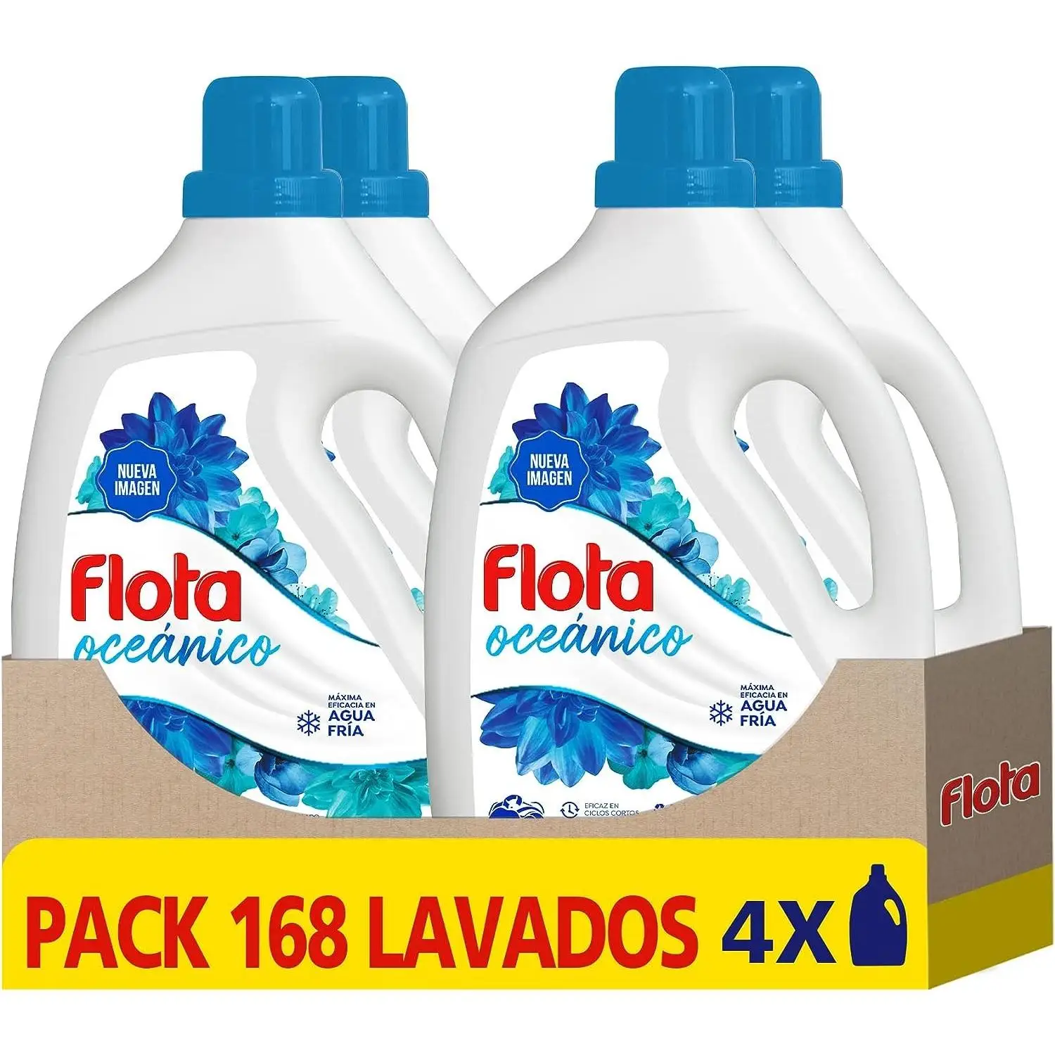 FLOTA Oceánico -Detergente líquido 2.1litros 42 lavados - Caja 4uds