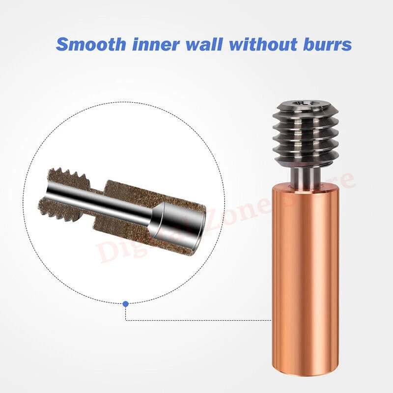 CR10 Bi-Metal Heatbreak Titanium Alloy Copper Throat Smooth 1.75MM Heat for Creality Ender 3 V2 Ender 5 3D Printer Parts