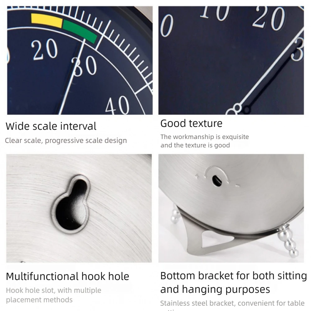 

TH602 Temperature and Humidity Meter -30℃-60℃ Thermometer 0~100%RH Hygrometer Indoor Room Thermometer No Battery Needed