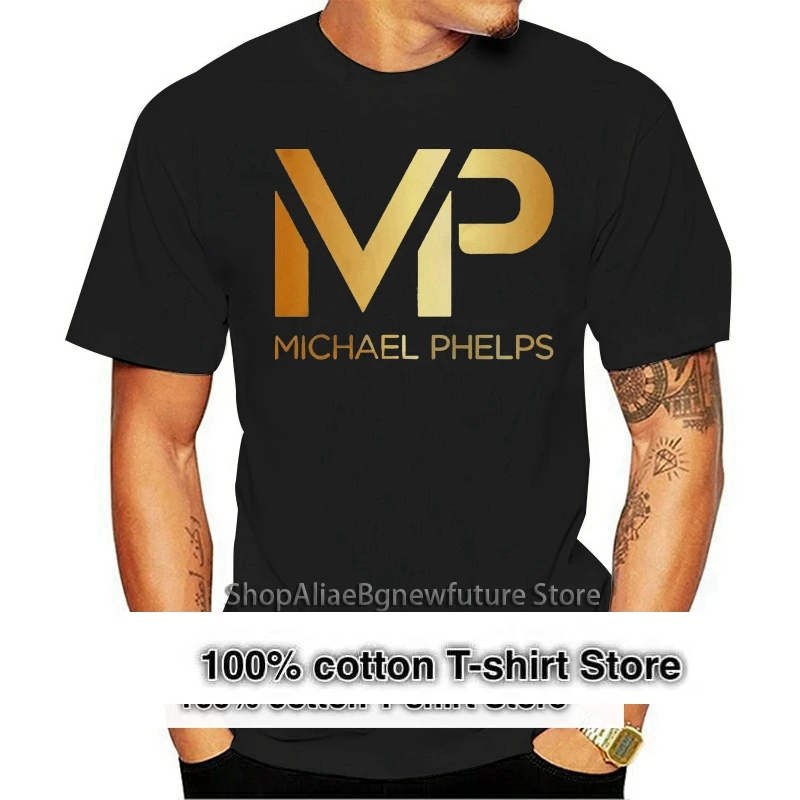 Michael Phelps Gold Logo MenS T Shirt