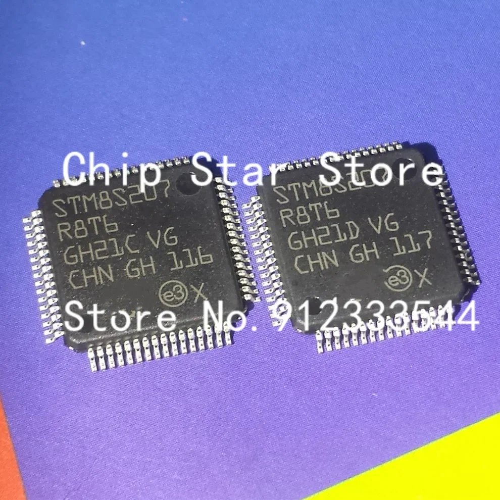 5-50pcs  STM8S207R8T6 STM8S207 LQFP64 8Bit MCU STM8 Family STM8S Series Microcontrollers 100%New And Original