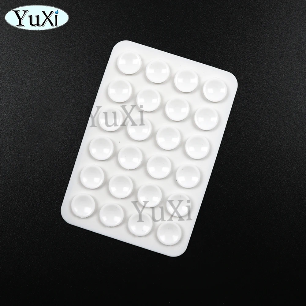 5Pcs Silikon Saug Telefon Halter Multifunktionale Saugnapf Matte Wand Stehen Anti-Slip Einseitige Fall Montieren Zurück Aufkleber