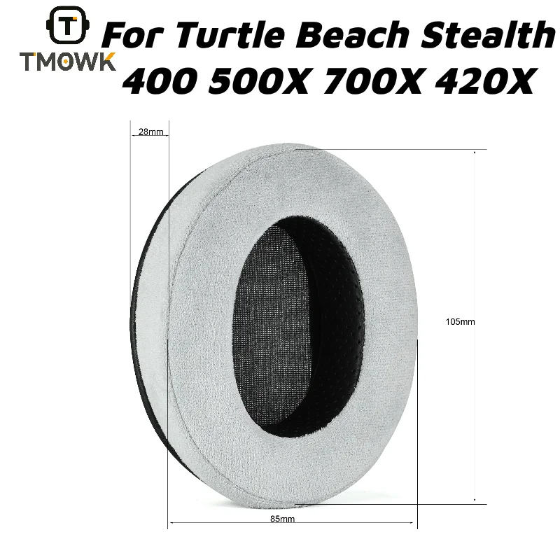 For Turtle Beach Stealth 400 500X 700X 420X Multi Platform Gaming Headset Replacement Velvet Ear Pads Comfort Cushion Covers