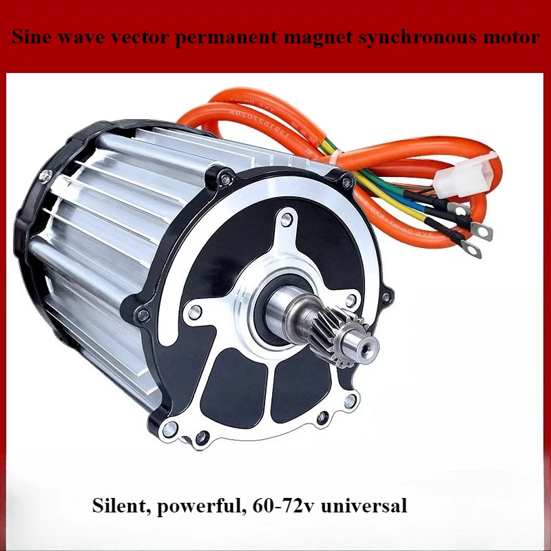 60V 1500W HighPower PermanentMagnet Synchronous FourWheel Brushless SineWave Vector Motor for Electric Tricycles 72V Compatible