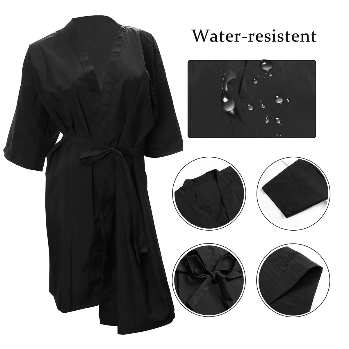 Guest Robe Bathrobe Women's Wear to Work Dresses SPA Clothes Beauty Center Costume Hairdressing Cut Out Simple Salon Gown Miss