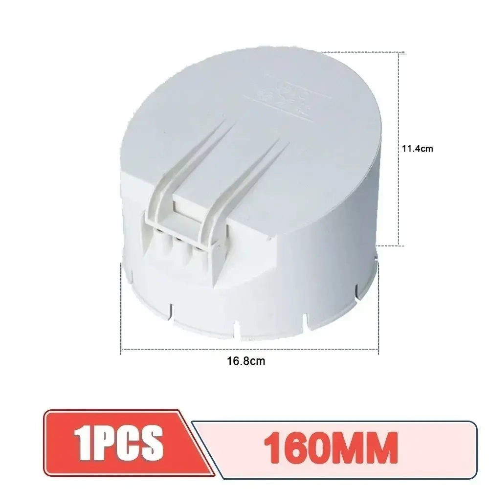 PVC Drain Pipe Rain Pipe Cap Sewage Pipe Large Displacement Anti-rat Cover White PVC Pipe Septic Tank Anti-odor Cover