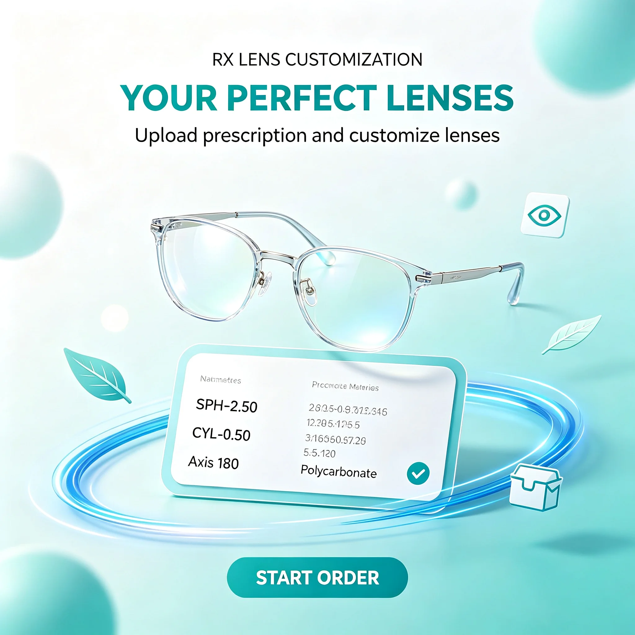 Customization Prescription Glasses Women  Design Photochromism Progressive Optical Eyewear Anti-Blue Light Myopia Eyeglasses
