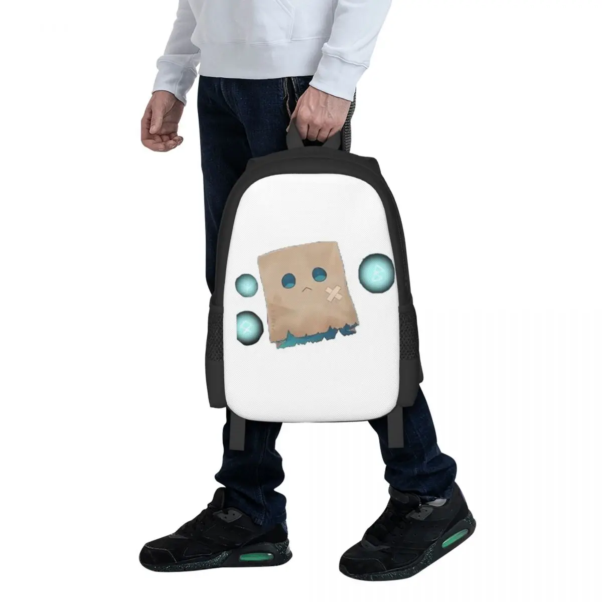 Nanashi Mumei - Nameless Friend Student Backpack School Bag Hiking Travel Daypack for Boys Girls Fashion Bookbag Shoulder Bags